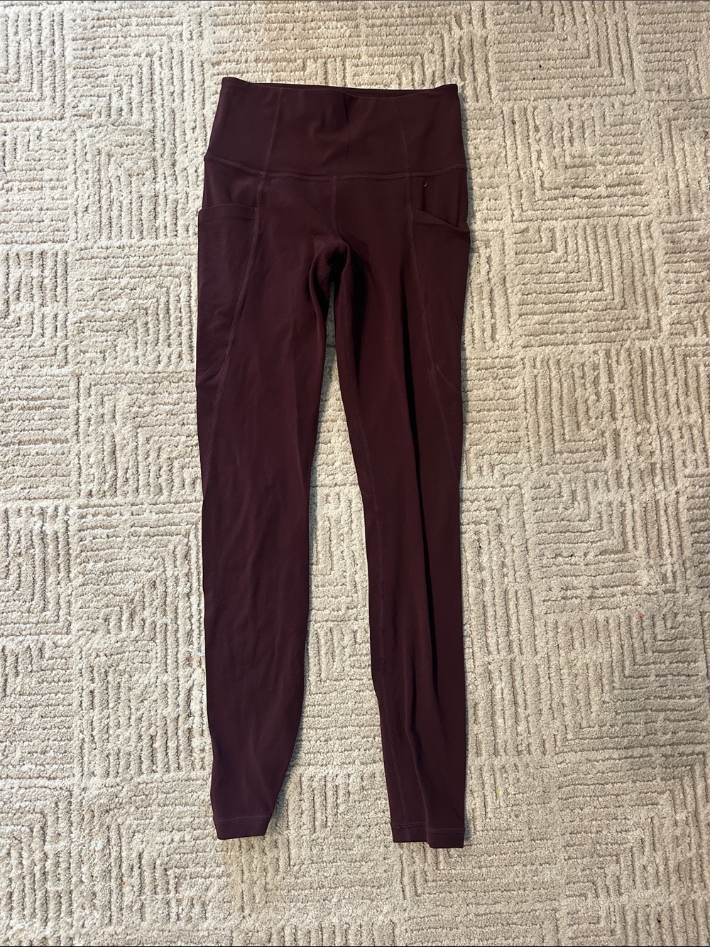 Athleta High-Waist Leggings in Burgundy